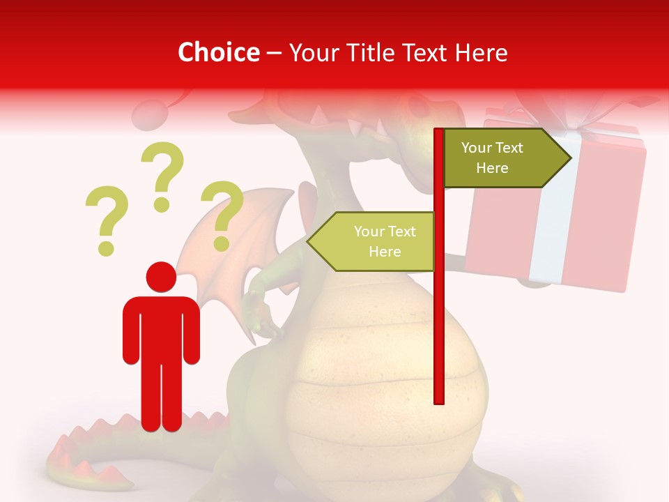 Fire Isolated Smile PowerPoint Template