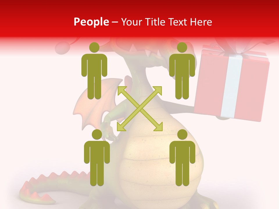 Fire Isolated Smile PowerPoint Template