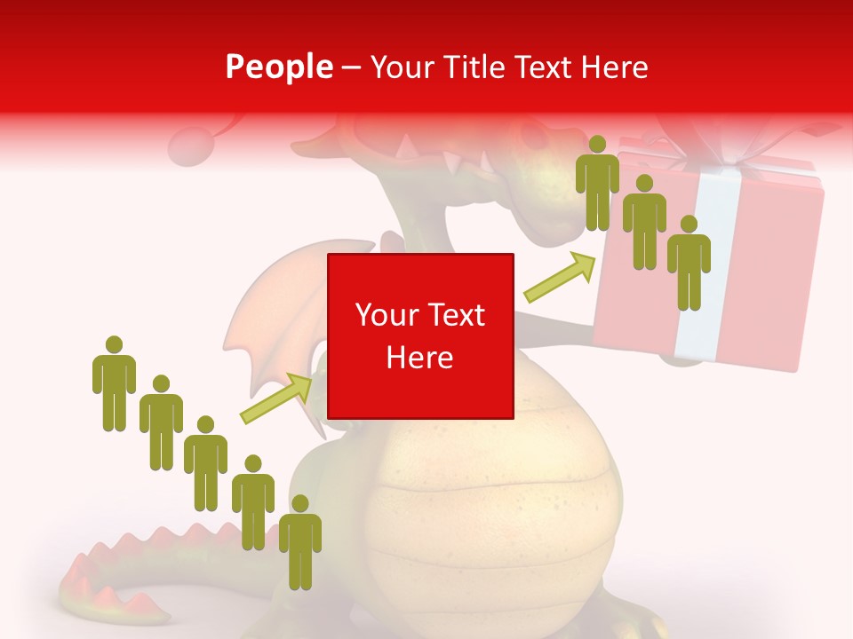 Fire Isolated Smile PowerPoint Template