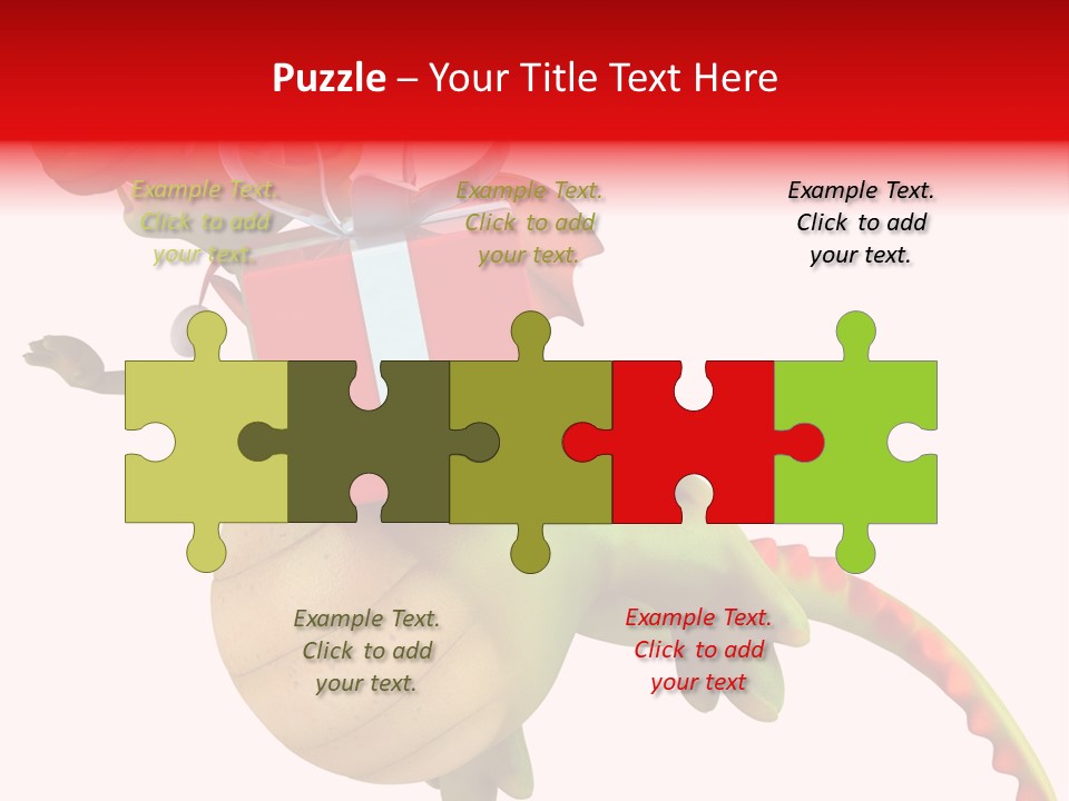 Illustration History Dragon PowerPoint Template