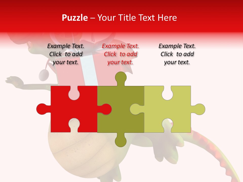 Illustration History Dragon PowerPoint Template