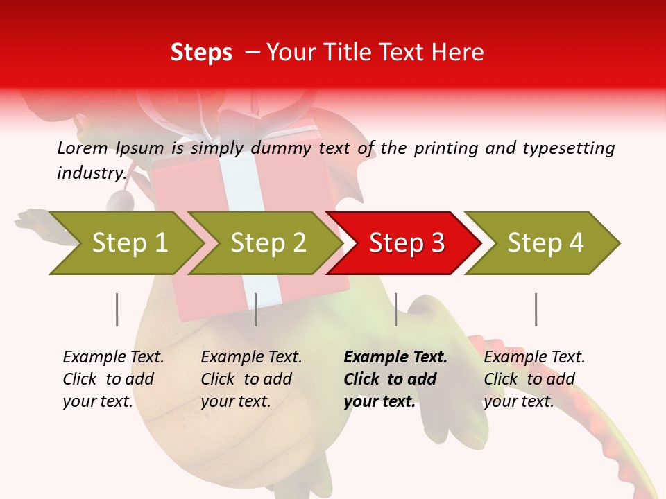 Illustration History Dragon PowerPoint Template