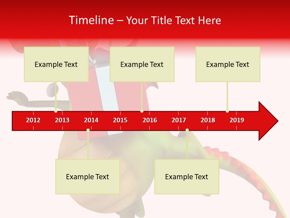 Illustration History Dragon PowerPoint Template