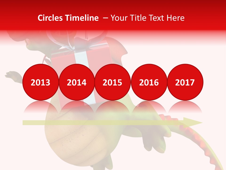 Illustration History Dragon PowerPoint Template