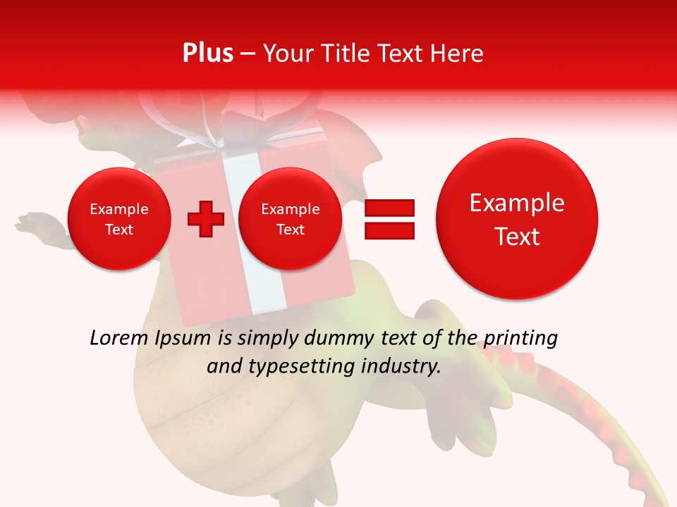 Illustration History Dragon PowerPoint Template