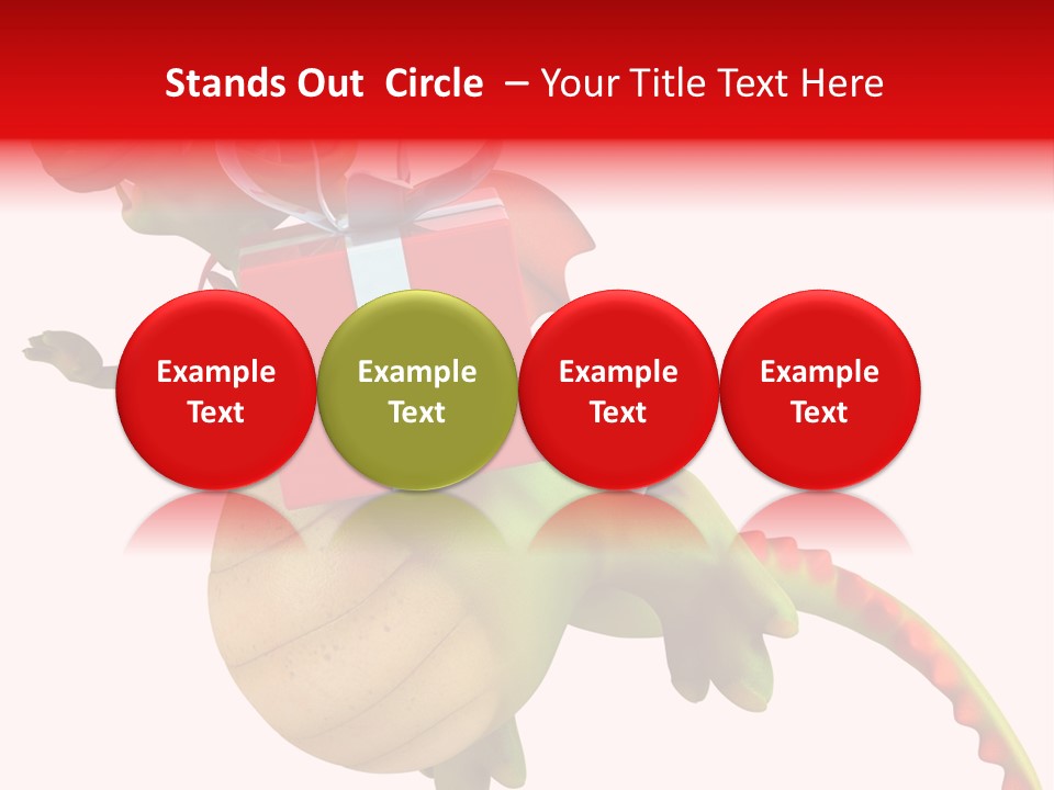 Illustration History Dragon PowerPoint Template