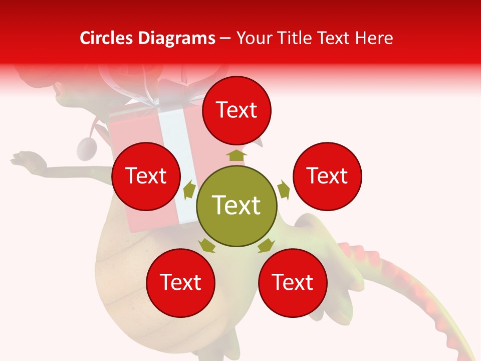 Illustration History Dragon PowerPoint Template