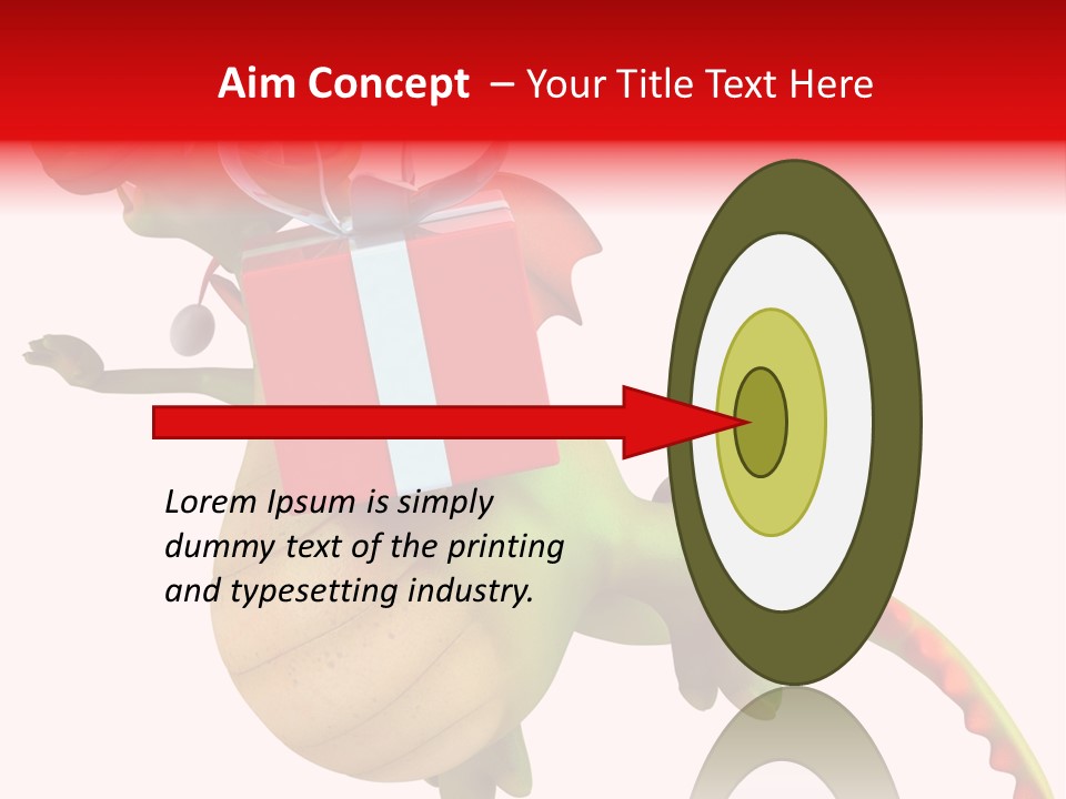 Illustration History Dragon PowerPoint Template