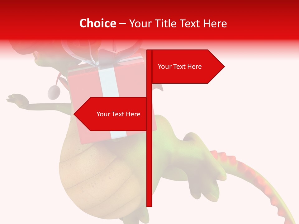 Illustration History Dragon PowerPoint Template