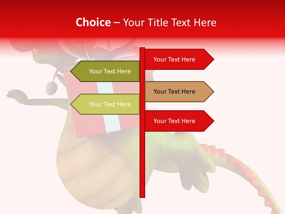 Illustration History Dragon PowerPoint Template