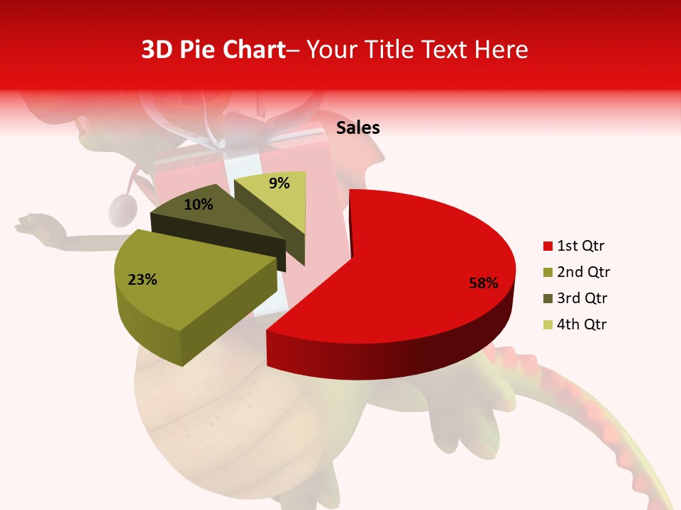 Illustration History Dragon PowerPoint Template