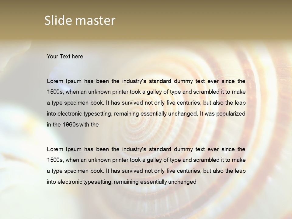 Background Objects Life PowerPoint Template