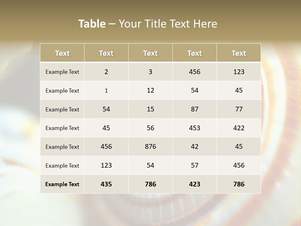 Background Objects Life PowerPoint Template