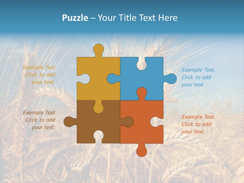 Agriculture Large Rye PowerPoint Template