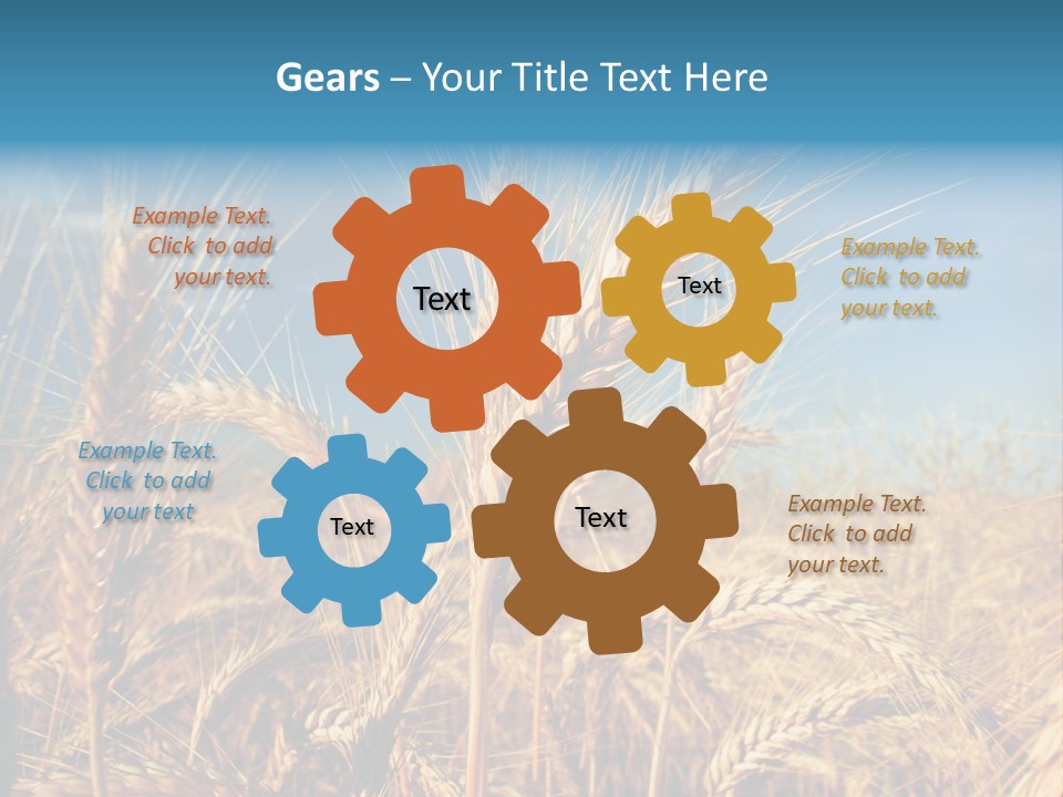 Agriculture Large Rye PowerPoint Template