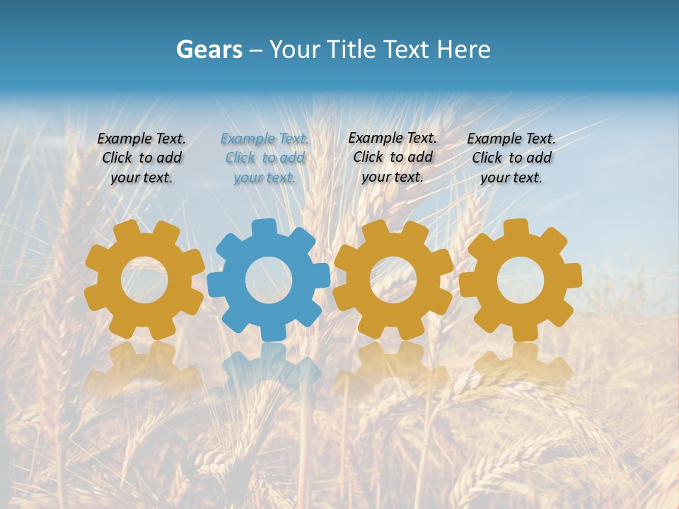 Agriculture Large Rye PowerPoint Template