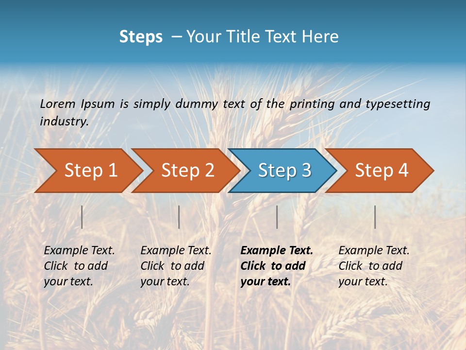 Agriculture Large Rye PowerPoint Template