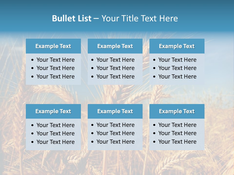 Agriculture Large Rye PowerPoint Template