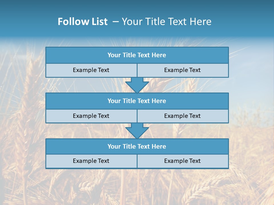 Agriculture Large Rye PowerPoint Template