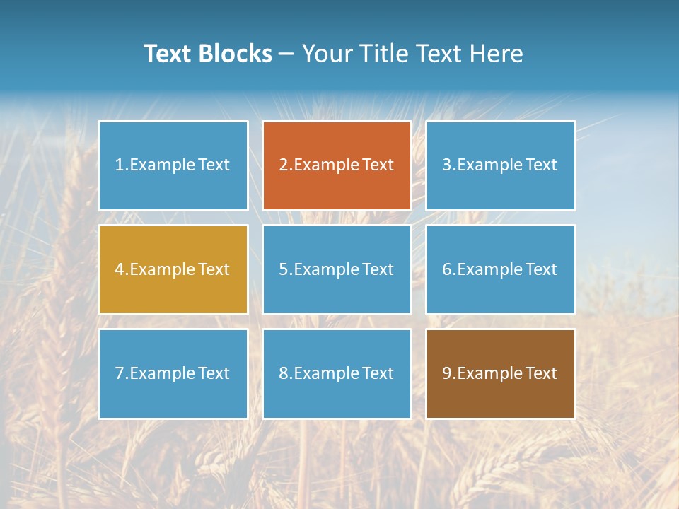 Agriculture Large Rye PowerPoint Template