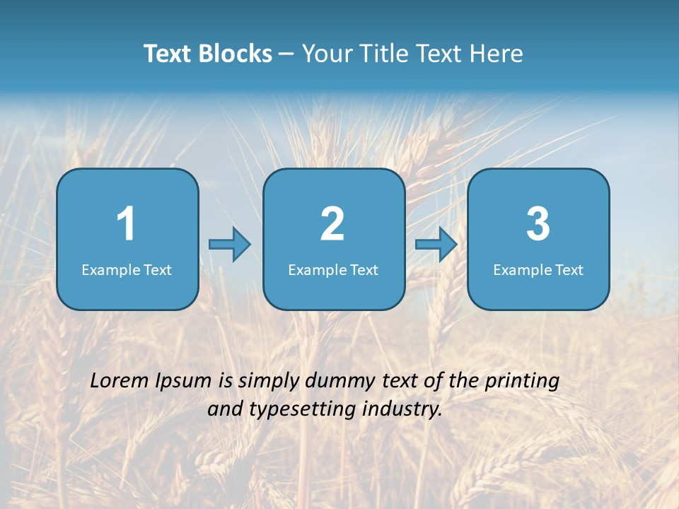 Agriculture Large Rye PowerPoint Template