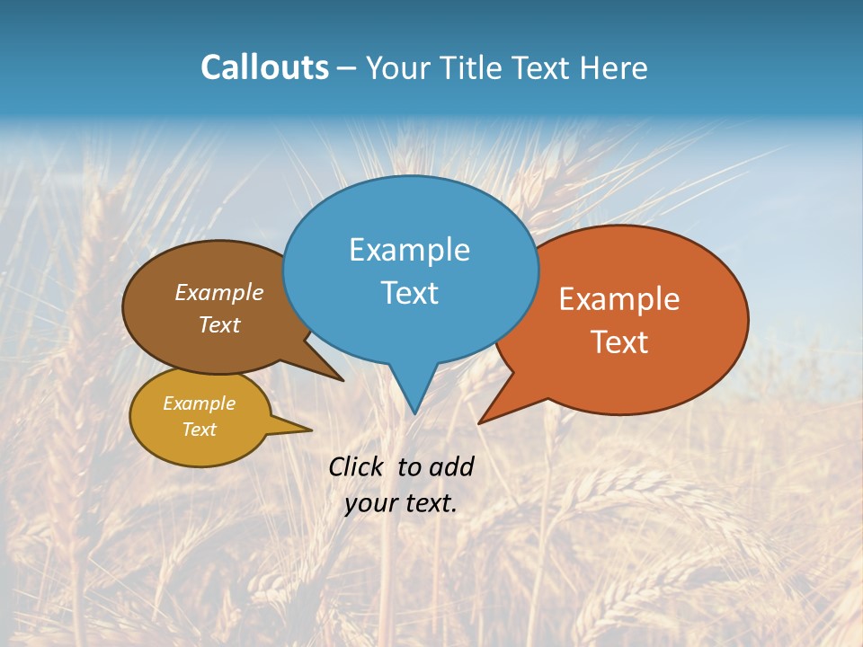 Agriculture Large Rye PowerPoint Template