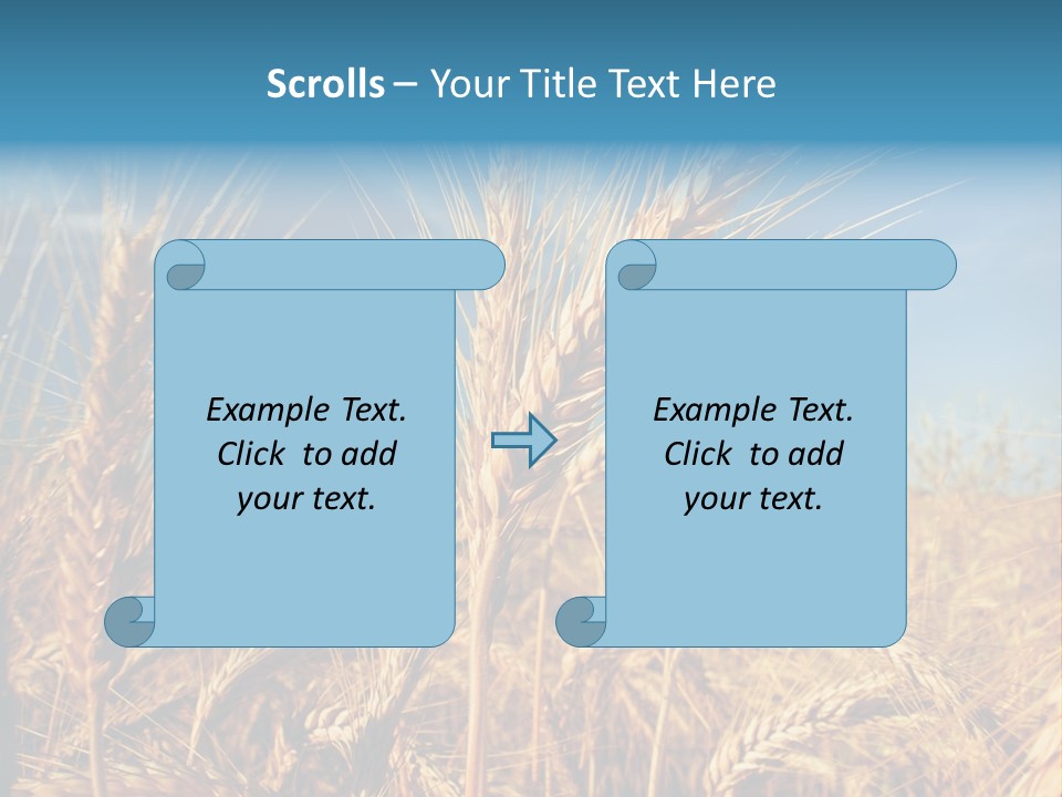 Agriculture Large Rye PowerPoint Template