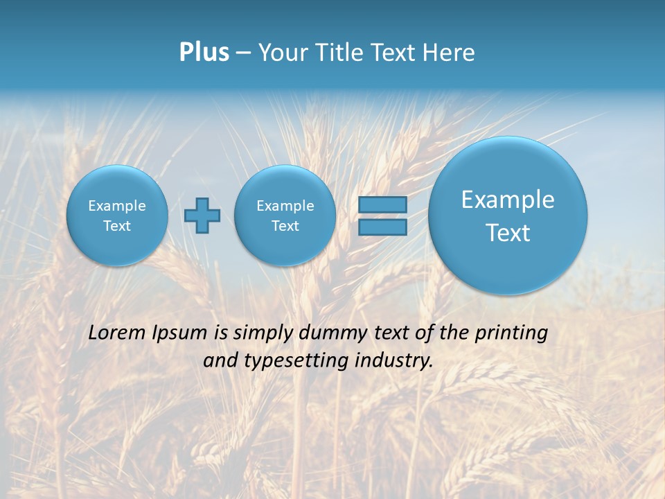 Agriculture Large Rye PowerPoint Template
