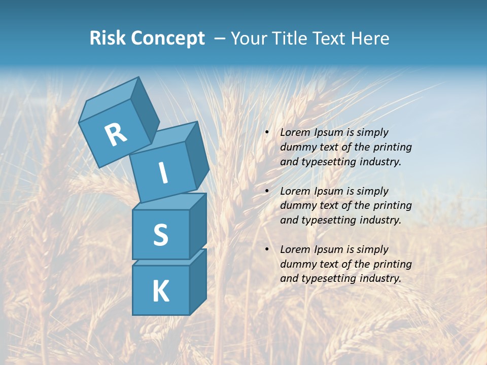 Agriculture Large Rye PowerPoint Template