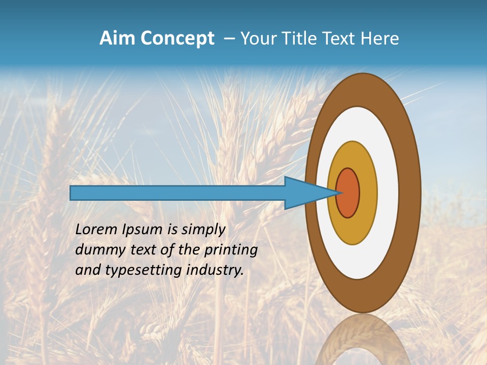 Agriculture Large Rye PowerPoint Template