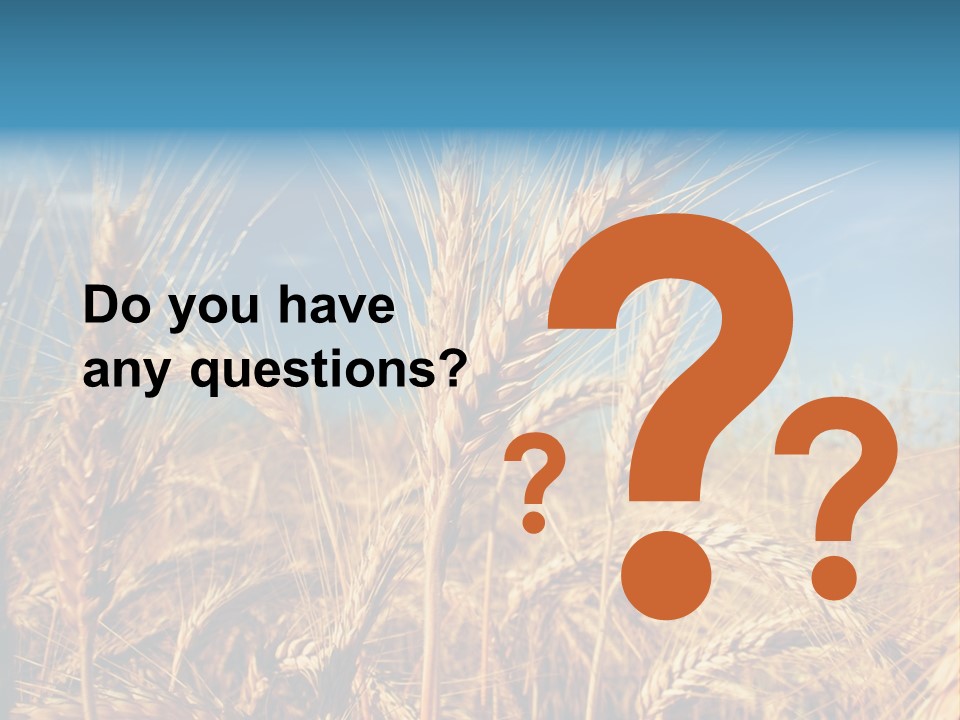 Agriculture Large Rye PowerPoint Template