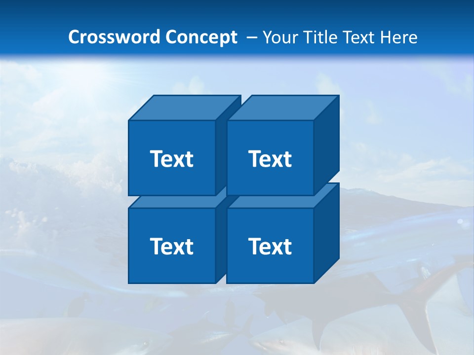 Water Brightly Reef PowerPoint Template
