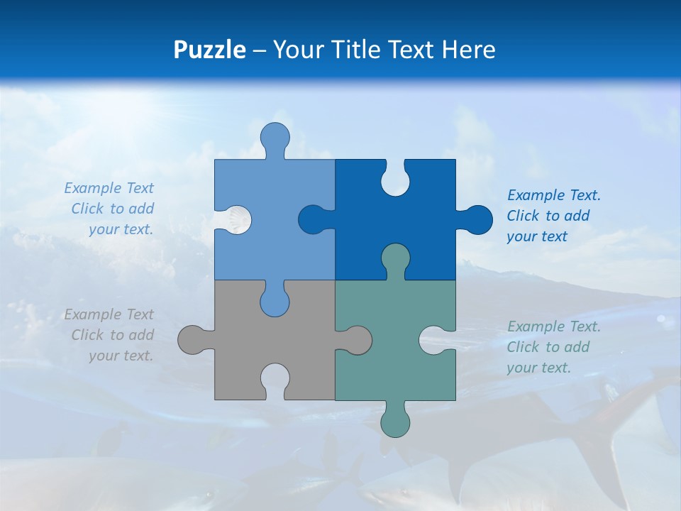 Water Brightly Reef PowerPoint Template