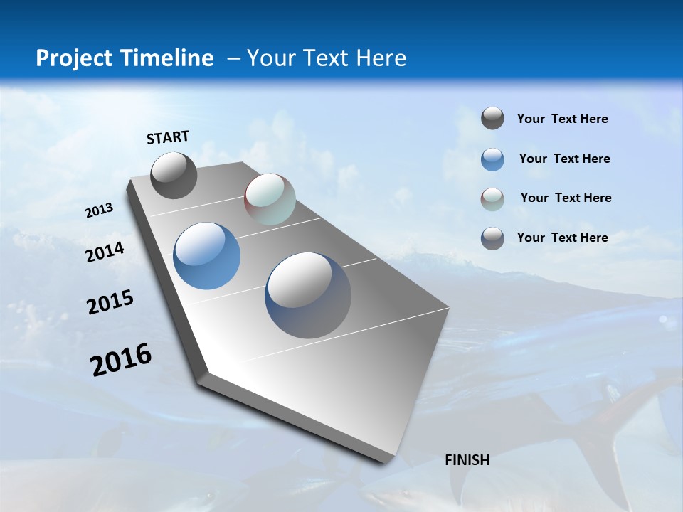 Water Brightly Reef PowerPoint Template