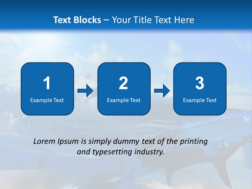 Water Brightly Reef PowerPoint Template