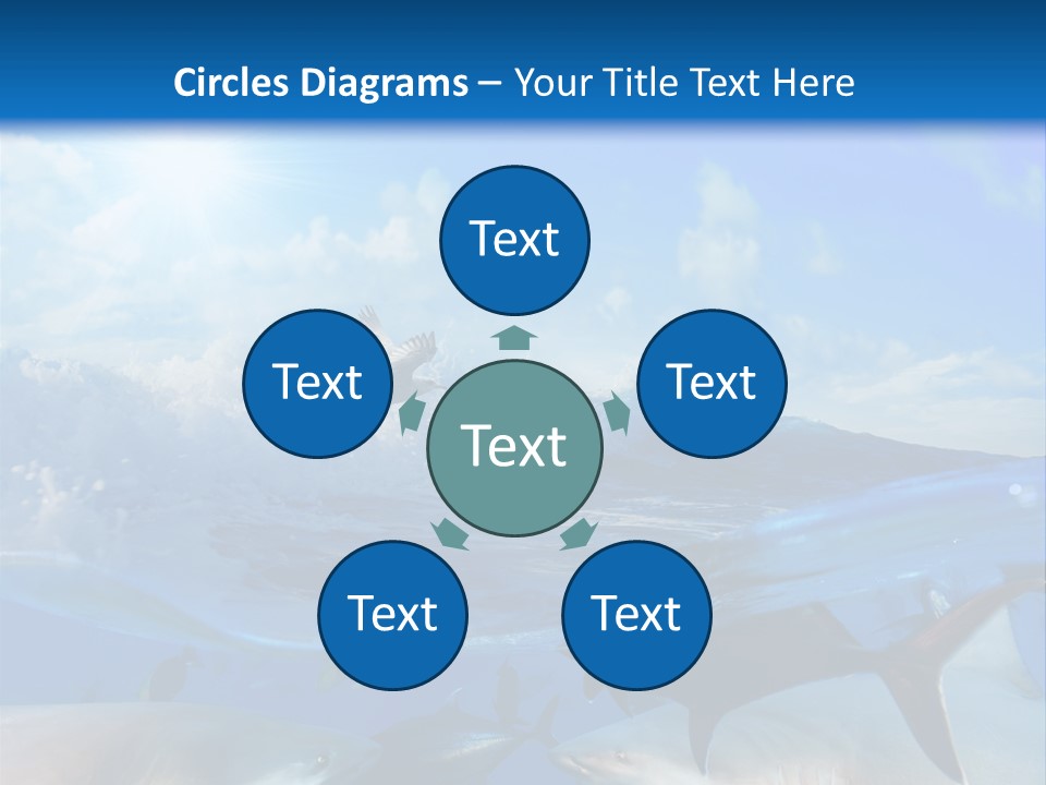 Water Brightly Reef PowerPoint Template