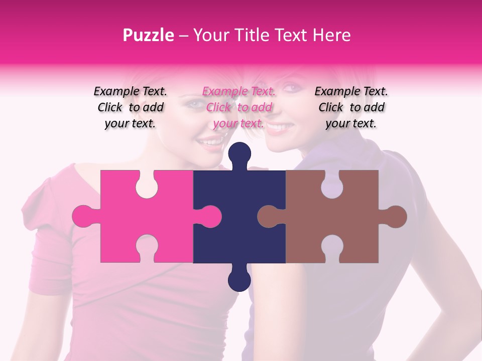 Friend Shopping Relationship PowerPoint Template