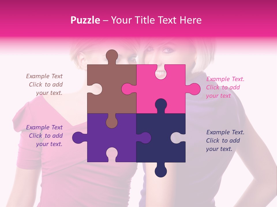 Friend Shopping Relationship PowerPoint Template