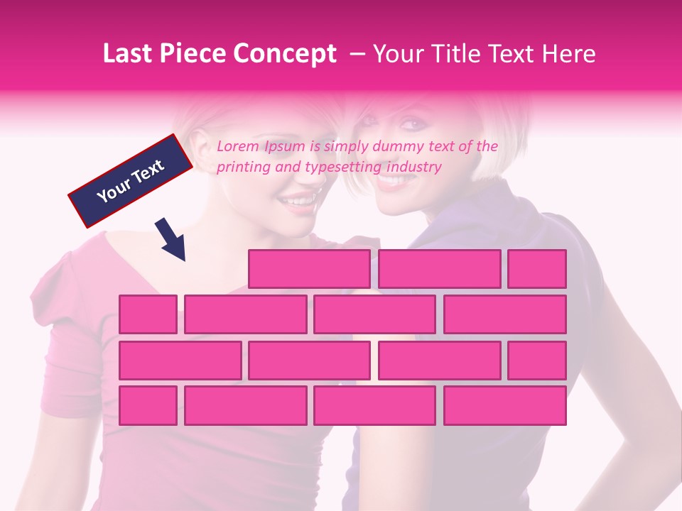 Friend Shopping Relationship PowerPoint Template