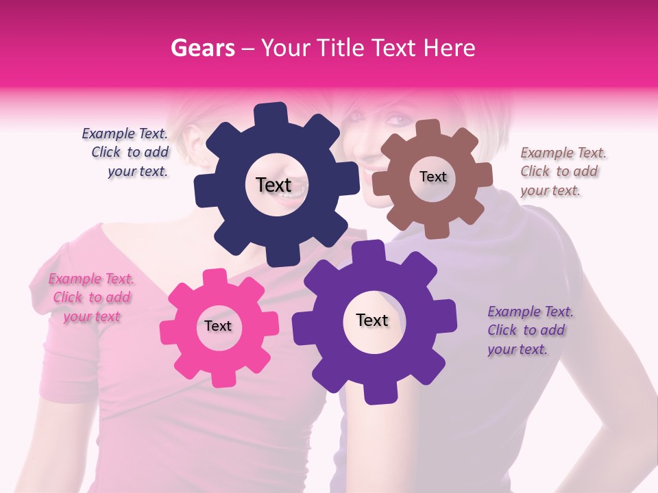 Friend Shopping Relationship PowerPoint Template