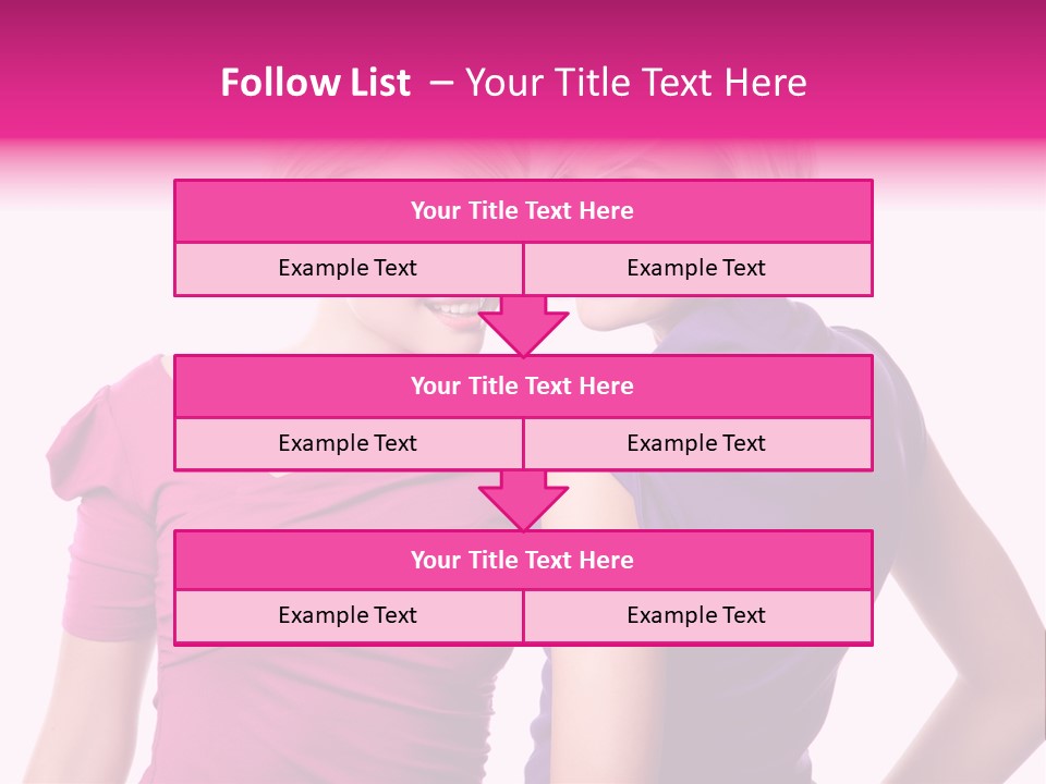 Friend Shopping Relationship PowerPoint Template