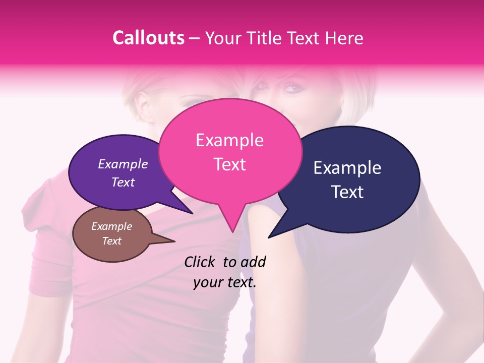 Friend Shopping Relationship PowerPoint Template