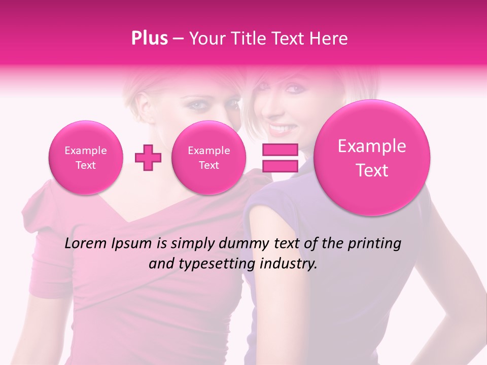 Friend Shopping Relationship PowerPoint Template