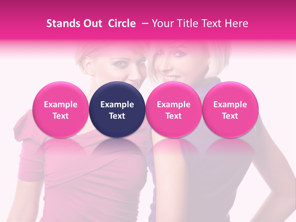 Friend Shopping Relationship PowerPoint Template