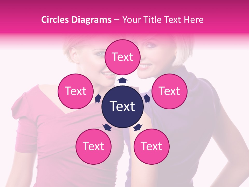 Friend Shopping Relationship PowerPoint Template