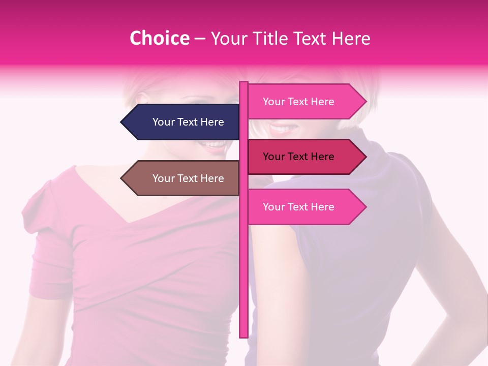 Friend Shopping Relationship PowerPoint Template