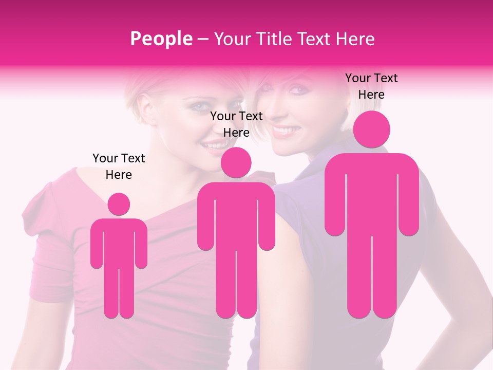 Friend Shopping Relationship PowerPoint Template