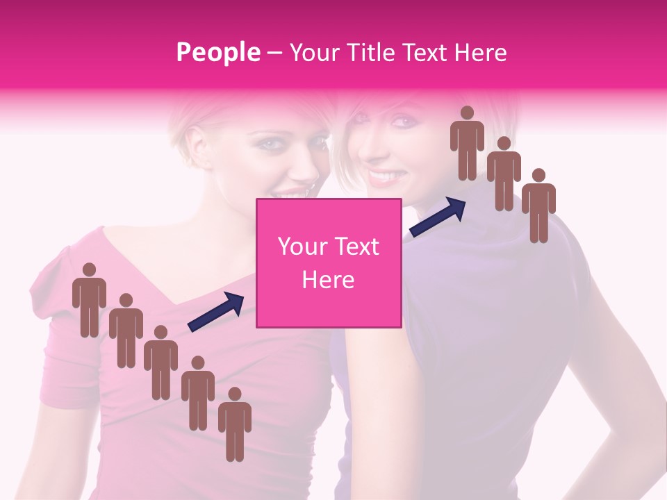 Friend Shopping Relationship PowerPoint Template