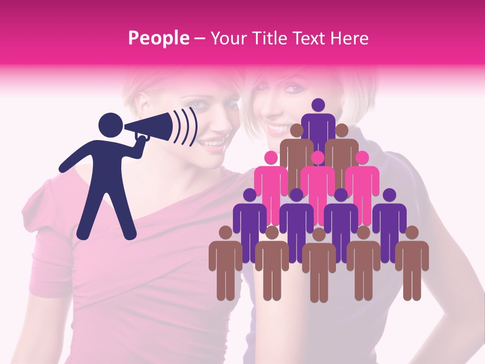 Friend Shopping Relationship PowerPoint Template