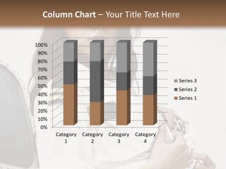 One Female Stewardess PowerPoint Template